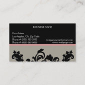 エレガントな名刺 名刺 (裏面)