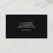エレガントな名刺 名刺 (裏面)