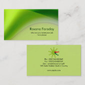 エレガントな名刺 名刺 (正面/裏面)