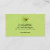 エレガントな名刺 名刺 (裏面)