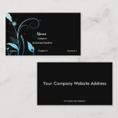 エレガントな名刺 名刺 (正面/裏面)