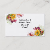 エレガントな名刺 名刺 (裏面)