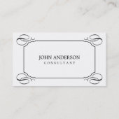 エレガントな名刺 名刺 (裏面)