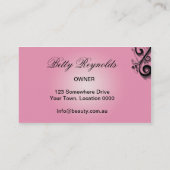 エレガントな名刺 名刺 (裏面)