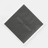 エレガントな名前とイニシャル | ダーク＆ライトグレーの組み合わせ (コーナー)