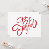 エレガントな喜びのホリデーデザイン カード (正面/裏面インサイチュ)