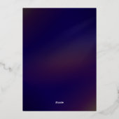 エレガントな喜び ミニマルなクリスマス ボタニカル写真 箔シーズンカード (裏面)