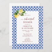 エレガントな地中海のレモン リハーサル  招待状 (正面/裏面)