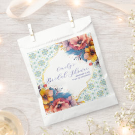 エレガントな地中海アートのブライズシャワー フェイバーバッグ