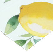 エレガントな地中海風のレモン フラワーブライダルシャワー ショートテーブルランナー (コーナー)