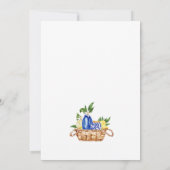 エレガントな地中海風レモンのウェディング招待状 招待状 (裏面)