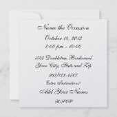 エレガントな場面 - SRF 招待状 (裏面)