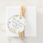 エレガントな夏のワイルドフラワー ウェディングリース フェイバータグ (インサイチュ)