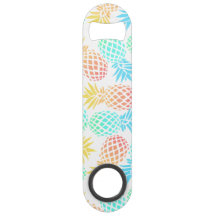 エレガントな夏の熱帯多彩なパイナップルパターン