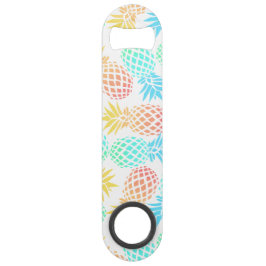 エレガントな夏の熱帯多彩なパイナップルパターン スピード栓抜き