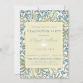 エレガントな夏の野の花 - 卒業 招待状 (正面)