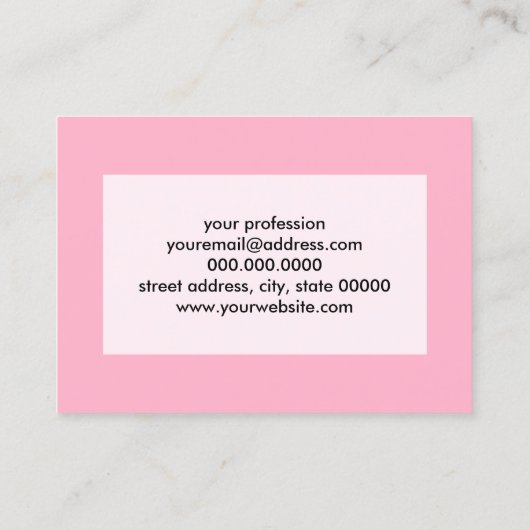 エレガントな夏の金ゴールドのグリッターのパイナップルピンクのミント 名刺 (裏面)