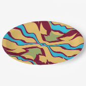 エレガントな多色クラシックデザインの紙皿 ペーパープレート (アングル)