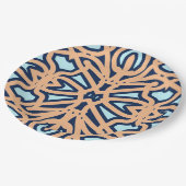 エレガントな多色クラシックデザインの紙皿 ペーパープレート (アングル)