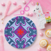 エレガントな多色クラシックデザインの紙皿 ペーパープレート (パーティー)