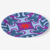 エレガントな多色クラシックデザインの紙皿 ペーパープレート (アングル)