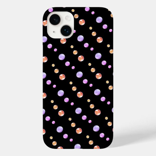 エレガントな多色ドット Case-Mate iPhoneケース (裏面)