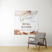 エレガントな夢見るオレンジインクのウェディングシャワーのお出迎え タペストリー (インサイチュ)