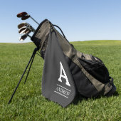 エレガントな大文字および一流の灰色のゴルフタオル ゴルフタオル (グリーン)