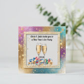 エレガントな大晦日パーティー 招待状 (スタンド正面)