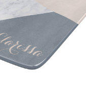 エレガントな大理石のばら色の金ゴールドの灰色ベージュ幾何学的 カッティングボード (角)