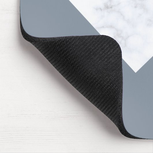 エレガントな大理石のばら色の金ゴールドの灰色ベージュ幾何学的 マウスパッド (コーナー)