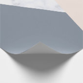 エレガントな大理石のばら色の金ゴールドの灰色ベージュ幾何学的 ラッピングペーパー (角)