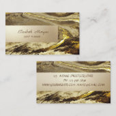 エレガントな大理石のストーンストライプ 名刺 (正面/裏面)