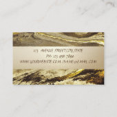 エレガントな大理石のストーンストライプ 名刺 (裏面)