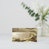 エレガントな大理石のストーンストライプ 名刺 (スタンド正面)