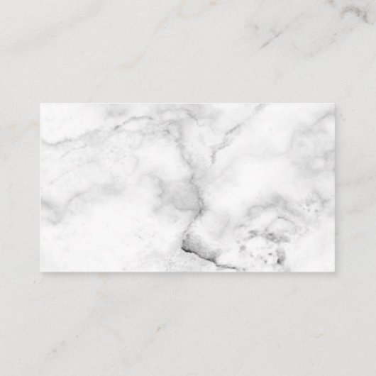 エレガントな大理石の水彩画の花の金ゴールドの結婚 プレイスカード (裏面)