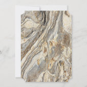 エレガントな大理石の法科大学院卒業パーティー 招待状 (裏面)