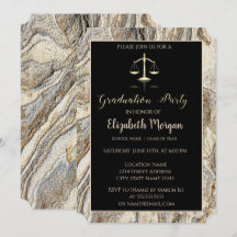 エレガントな大理石の法科大学院卒業パーティー