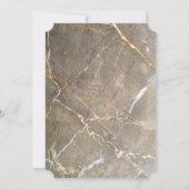 エレガントな大理石の石の法科大学院卒業パーティー 招待状 (裏面)