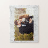 エレガントな大理石の質フレームの写真 ジグソーパズル (縦)