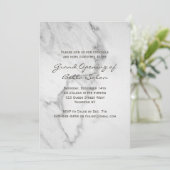 エレガントな大理石グランドオープンの招待状 招待状 (スタンド正面)