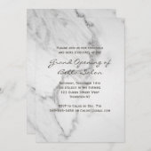 エレガントな大理石グランドオープンの招待状 招待状 (正面/裏面)