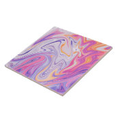 エレガントな大理石8 -液体の紫色 タイル (側面)