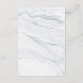 エレガントな大理石 ウェディング レセプション 封入カード エンクロージャーカード (裏面)