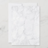 エレガントな大理石　人生の祝祭　葬儀 招待状 (裏面)