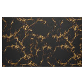 エレガントな大理石style3 -黒い金ゴールド ファブリック (ファットクウォーター)