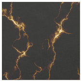 エレガントな大理石style3 -黒い金ゴールド ファブリック (クローズアップ)