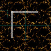エレガントな大理石style3 -黒い金ゴールド ファブリック (タイル)
