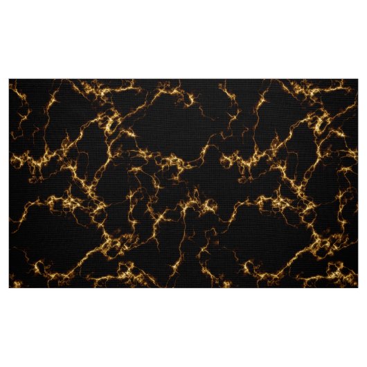 エレガントな大理石style3 -黒い金ゴールド ファブリック (ファットクウォーター)