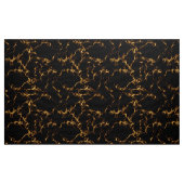 エレガントな大理石style3 -黒い金ゴールド ファブリック (ヤード)